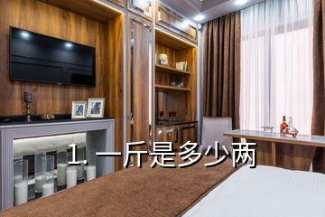 1. 一斤是多少两