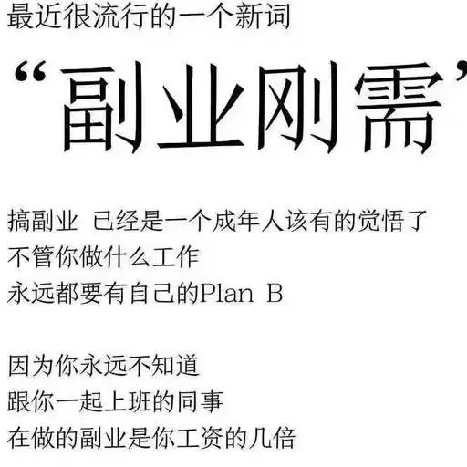 副业收入是主业好几倍