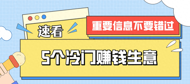 2024年致富小项目