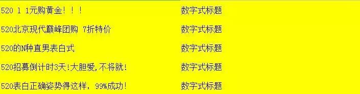 软文标题