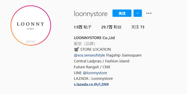 图源：Loonnystore Instagram账号