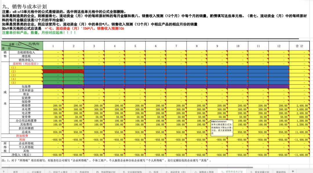 互联网 创新创业计划书模板