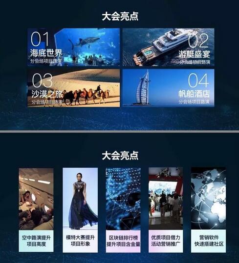 迪拜全球区块链大会招商手册中对大会亮点的描述