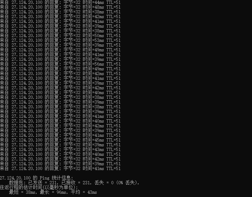 速科云香港VPS Ping测试 速科云香港VPS Ping测试