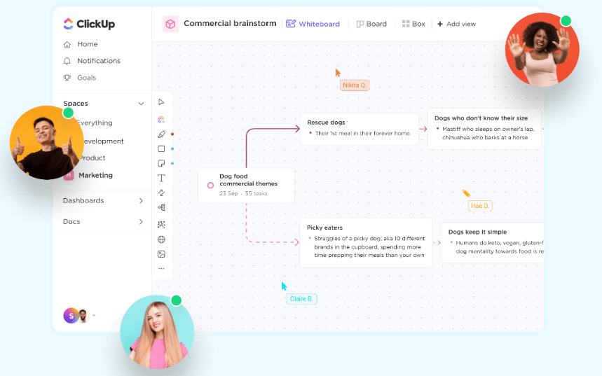 ClickUp Whiteboards ClickUp Whiteboards