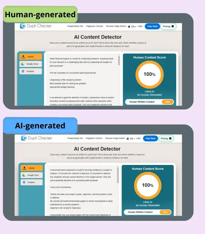 ai生成内容检测工具