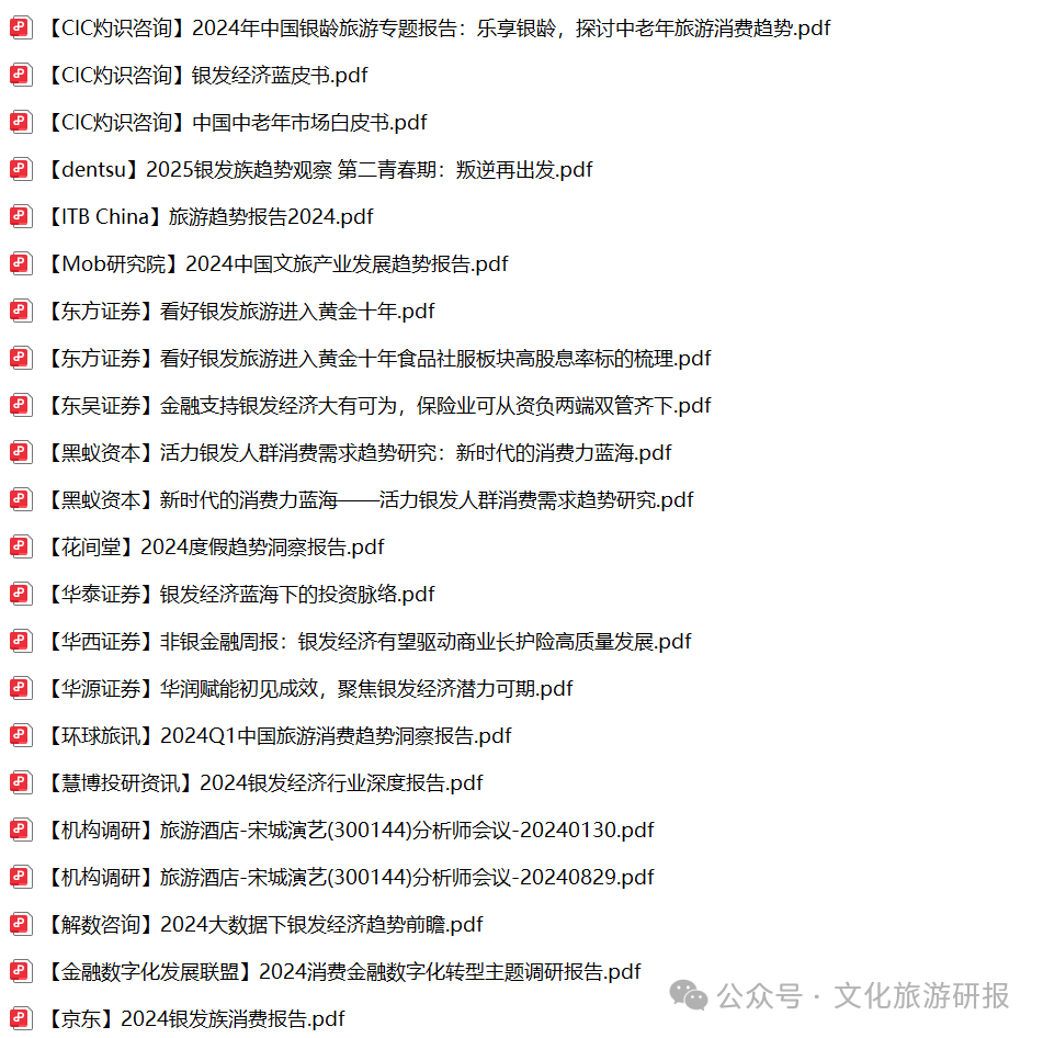 银发旅游的现状与分析