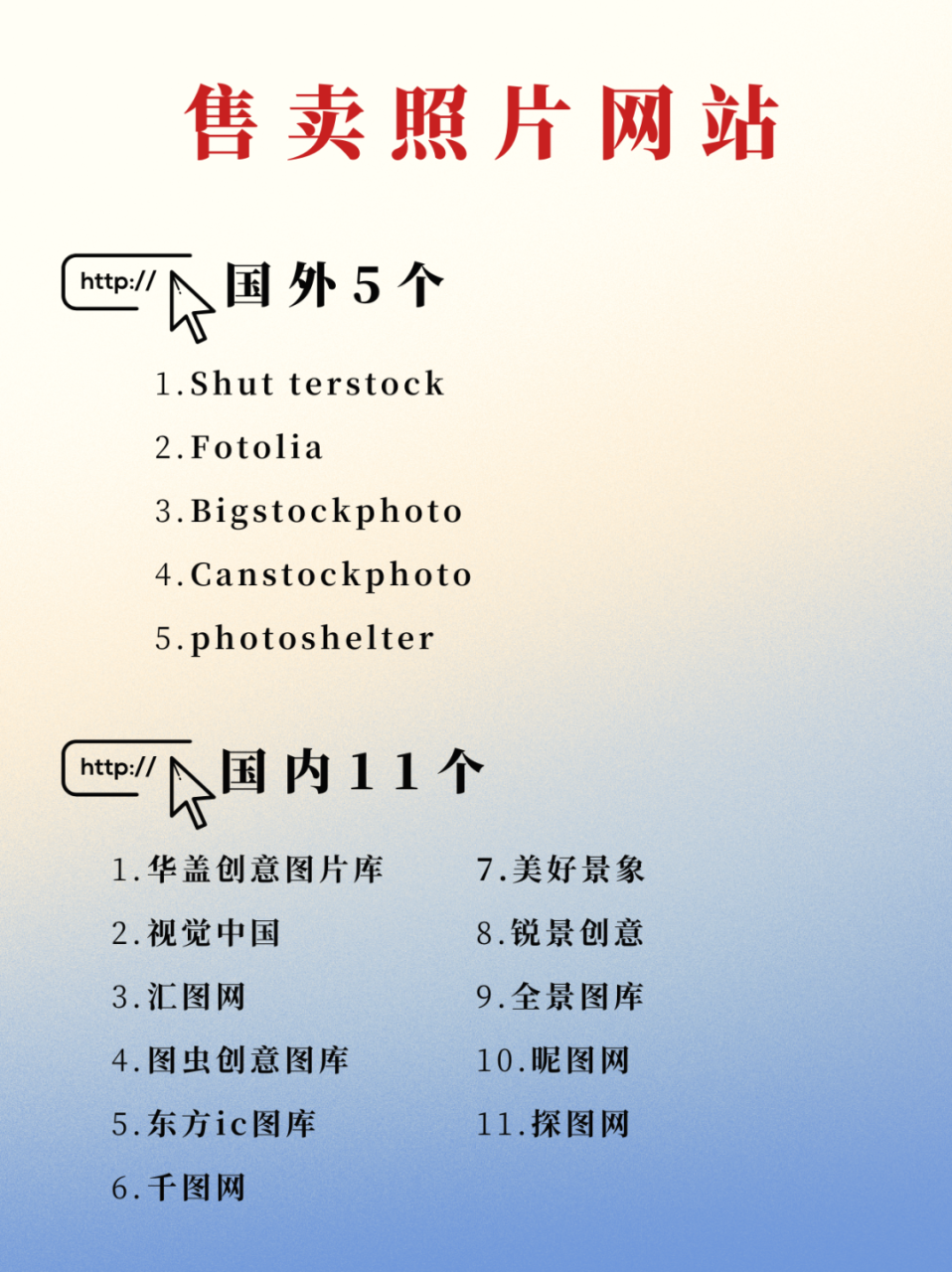 摄影变现网站