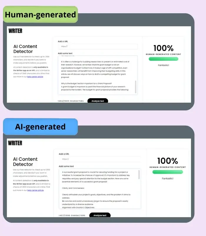 ai生成内容检测工具
