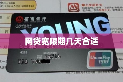 网贷宽限期几天合适