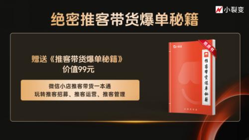 微信推客带货模式