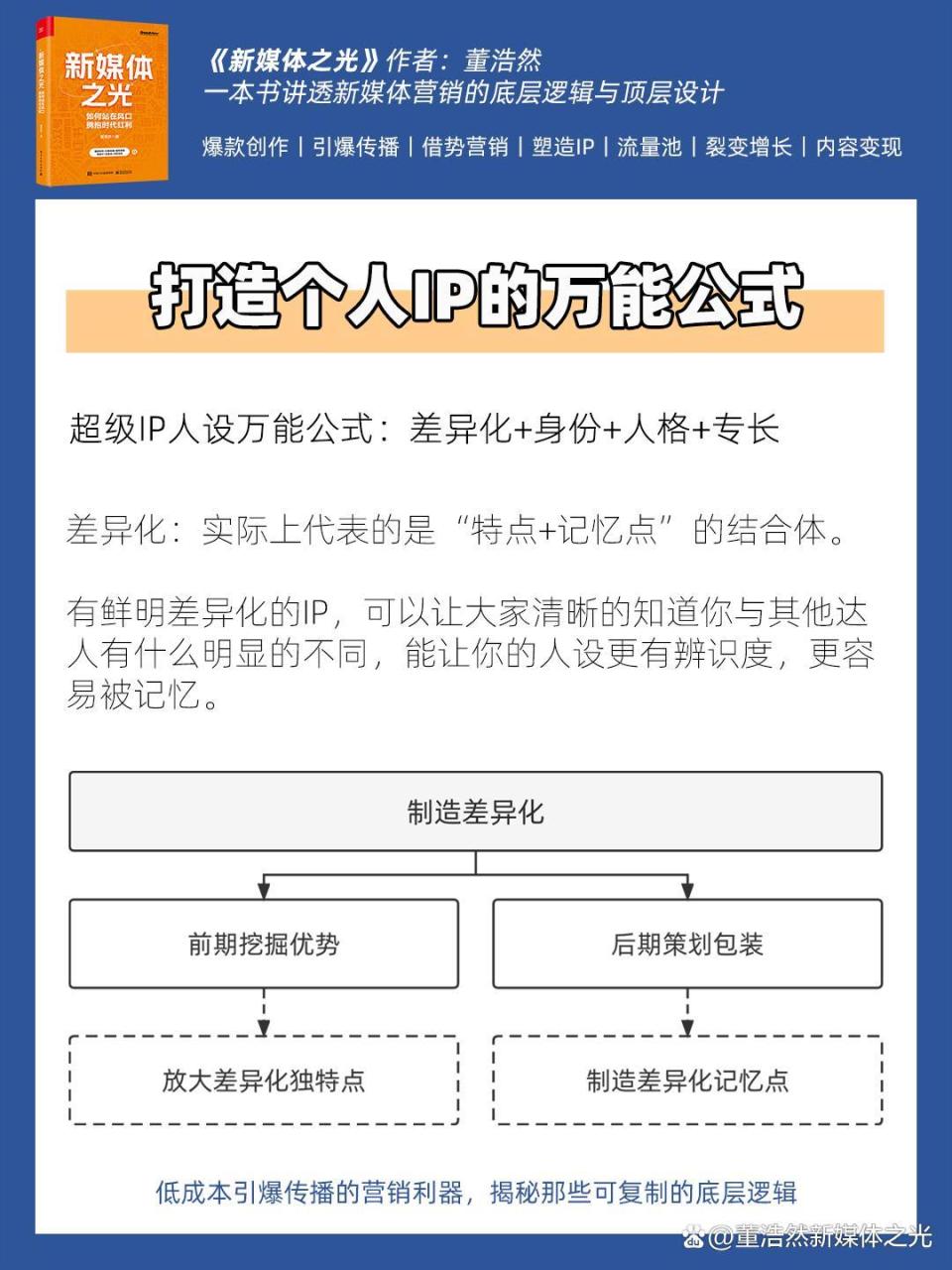 个人ip打造的七种方法 个人ip打造的七种方法