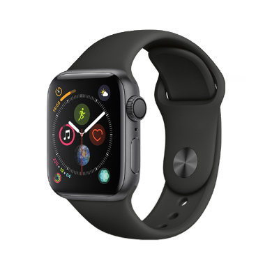 Apple Watch Series 4 智能手表 GPS 深空灰色铝金属表壳搭配黑色运动型表带 44mm 50防水 Apple Watch Series 4 智能手表 GPS 深空灰色铝金属表壳搭配黑色运动型表带 44mm 50防水
