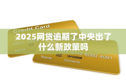 2025网贷逾期了中央出了什么新政策吗